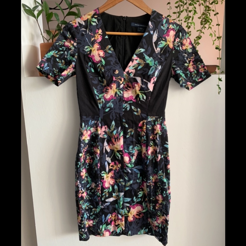 French Connection floral print dress